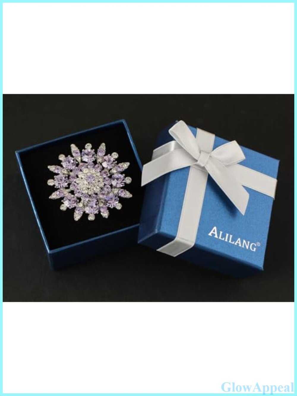 Adjustable Crystal Rhinestone Floral Statement Ring - Picture 5 of 5